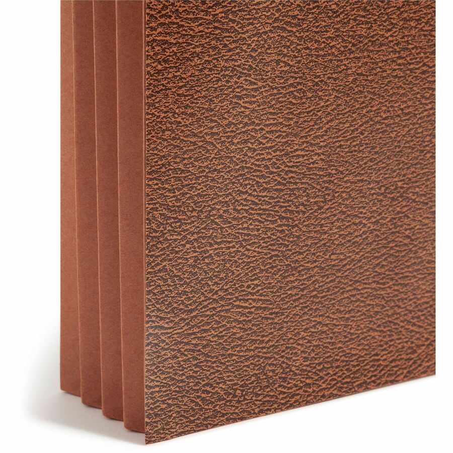 Smead Legal Recycled File Wallet - 8 1/2" x 14" - 3 1/2" Expansion - Redrope - Elastic Closure, Reinforced Gusset, Flap - 30% Recycled - 1 Each