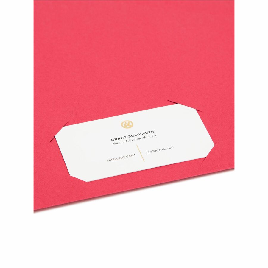 Smead Letter Recycled File Jacket - 8 1/2" x 11" - 11 pt. - Manila, Blue, Green, Red, Yellow - 10% Recycled - 25 / Pack