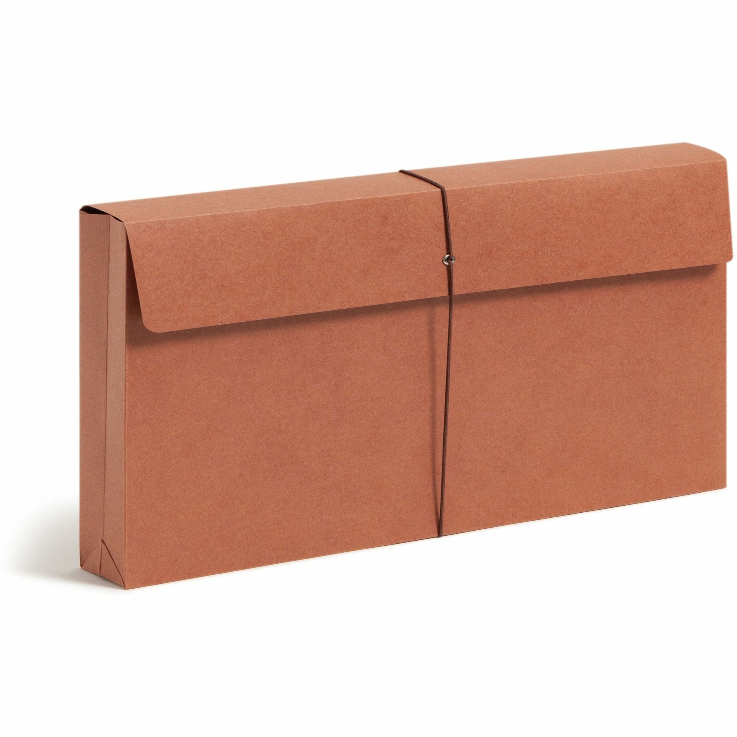 Smead Legal Recycled File Wallet - 8 1/2" x 14" - 600 Sheets Capacity - 2" Expansion - 12.5 pt. - Redrope - Redrope - Elastic Closure, Heavy Duty, Flap Closure - 30% Recycled - 1 Each