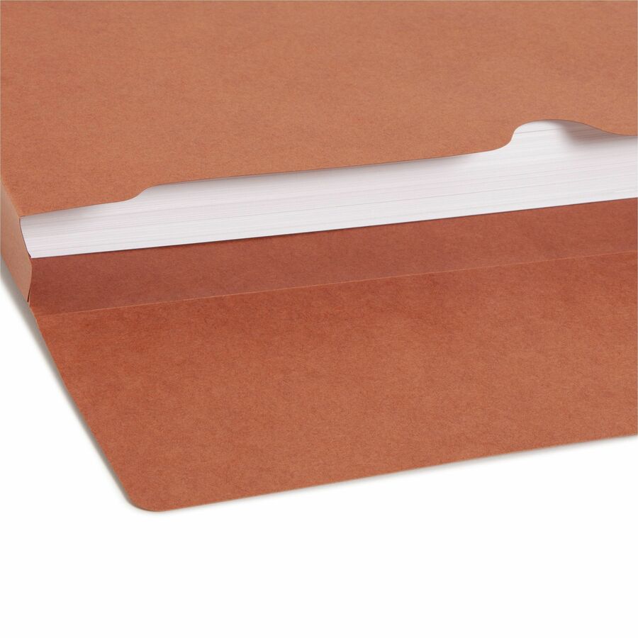 Smead Legal Recycled File Wallet - 8 1/2" x 14" - 600 Sheets Capacity - 2" Expansion - 12.5 pt. - Redrope - Redrope - Elastic Closure, Heavy Duty, Flap Closure - 30% Recycled - 1 Each