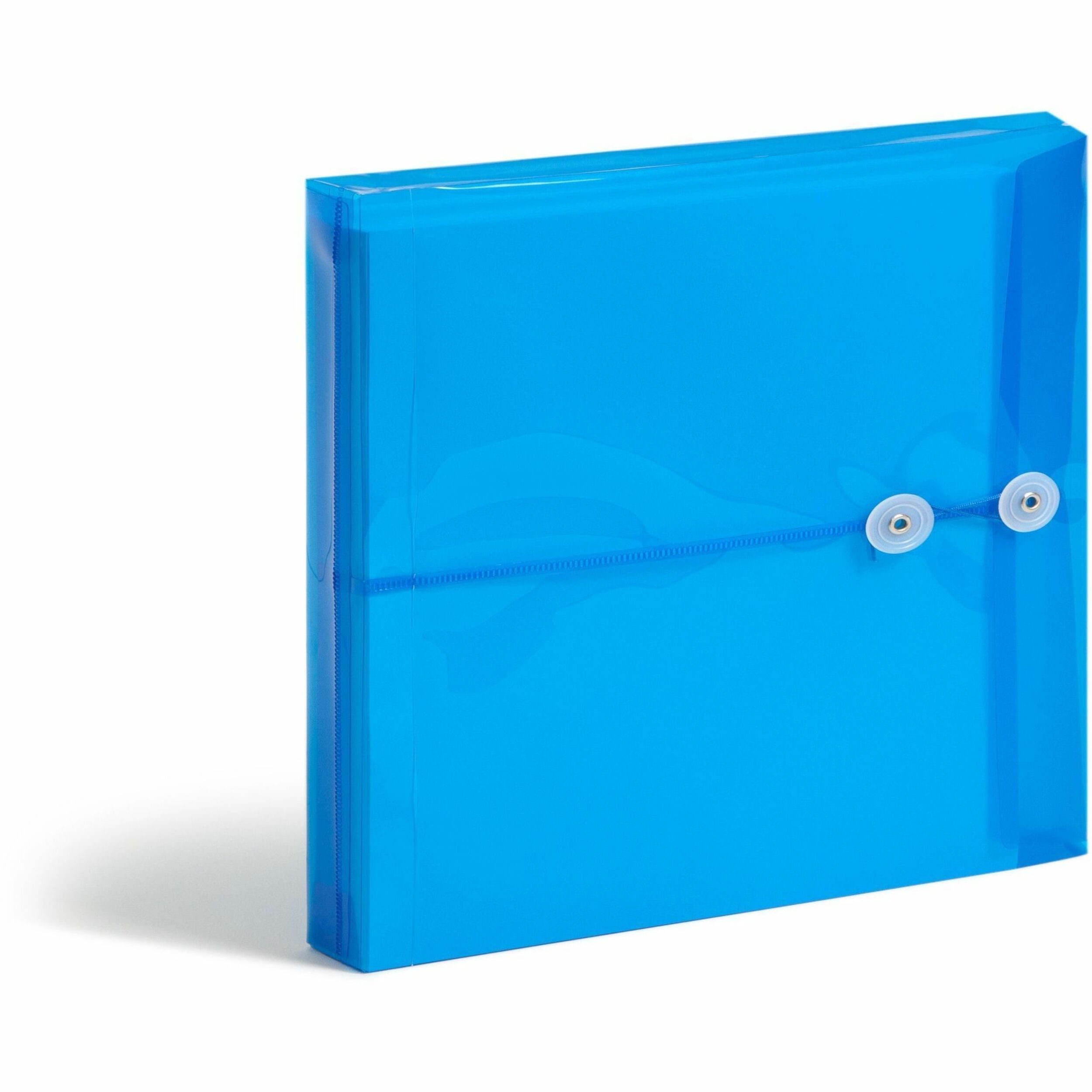 Smead Ultracolor Letter File Pocket - 8 1/2" x 11" - 200 Sheets Capacity - 1 1/4" Expansion - Polypropylene - Blue - 5 / Pack