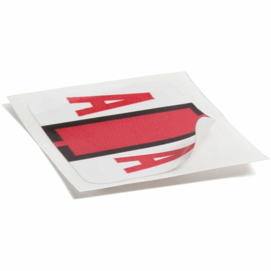 Smead BCCR Bar-Style Color-Coded Labels - A-Z - x 1 1/4" Width x 1" Length - Assorted - Laminated - 500 / Roll - 1 Box