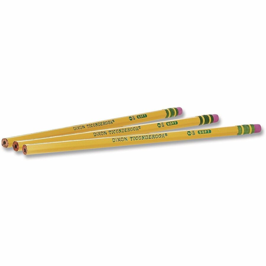 Ticonderoga No. 2.5 Pencils - Black Lead - # 2.5 - Yellow Cedar Barrel - 1 Dozen