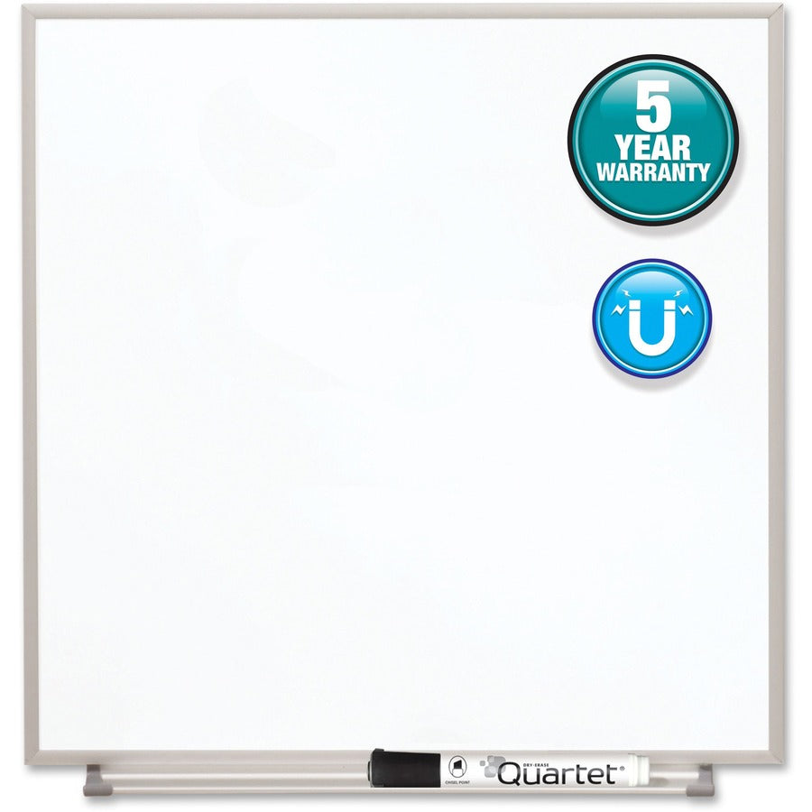 Quartet Matrix Whiteboard - 16" Board Height x 16" Board Width - White Surface - Magnetic, Durable - Silver Aluminum Frame - 1 Each