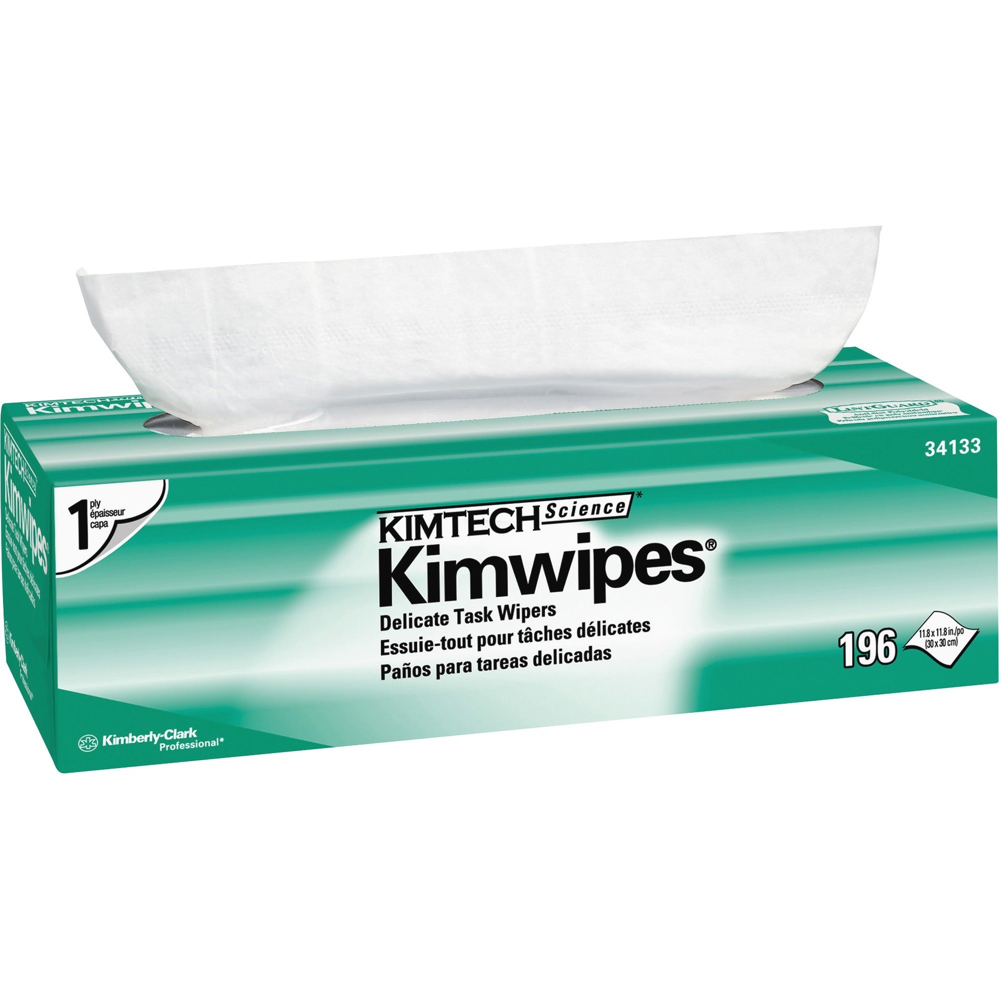 Kimberly-Clark KimTech 1-ply Delicate Task Wipers - 11.80" Width x 11.80" Length - 196/Pack - 15 / Case