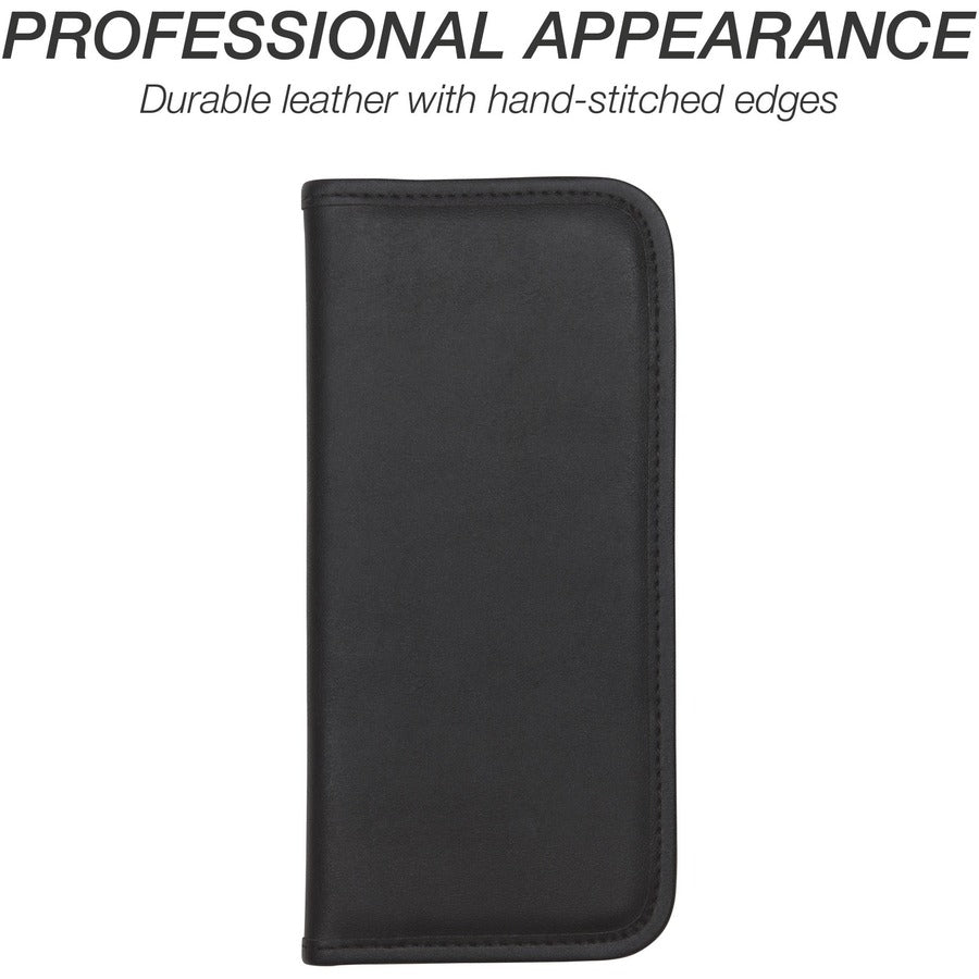 Samsill Sterling Business Card File - 160 Capacity - Stitched