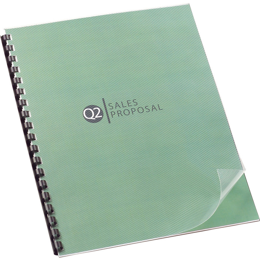 Swingline GBC Design View Poly Covers - For Letter 8 1/2" x 11" Sheet - Clear - Polypropylene - 25 / Pack