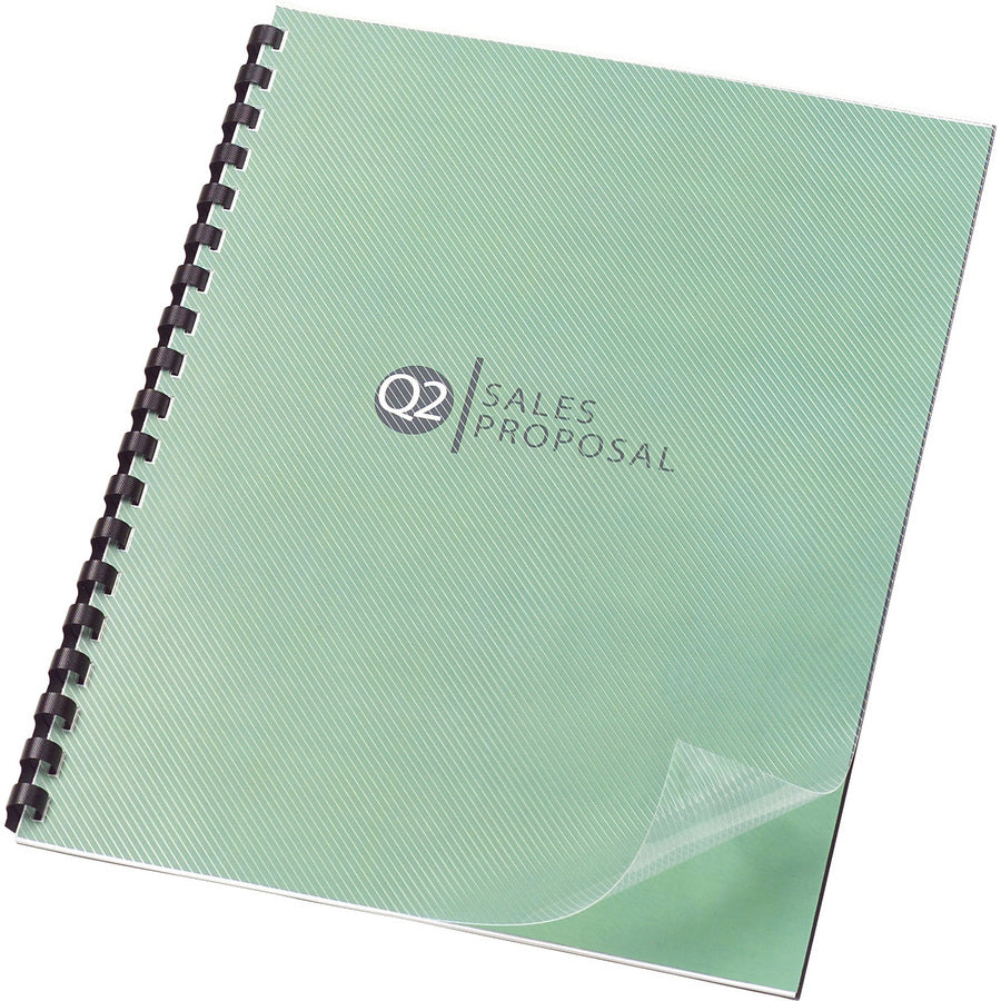 Swingline GBC Design View Poly Covers - For Letter 8 1/2" x 11" Sheet - Clear - Polypropylene - 25 / Pack