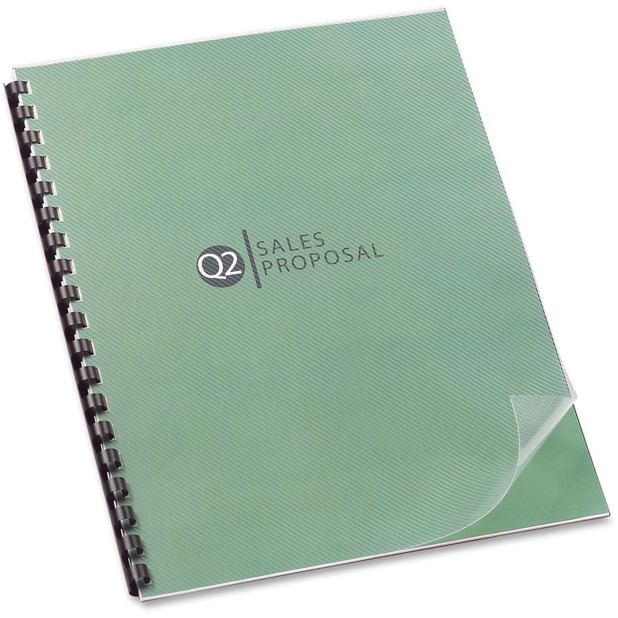 Swingline GBC Design View Poly Covers - For Letter 8 1/2" x 11" Sheet - Clear - Polypropylene - 25 / Pack