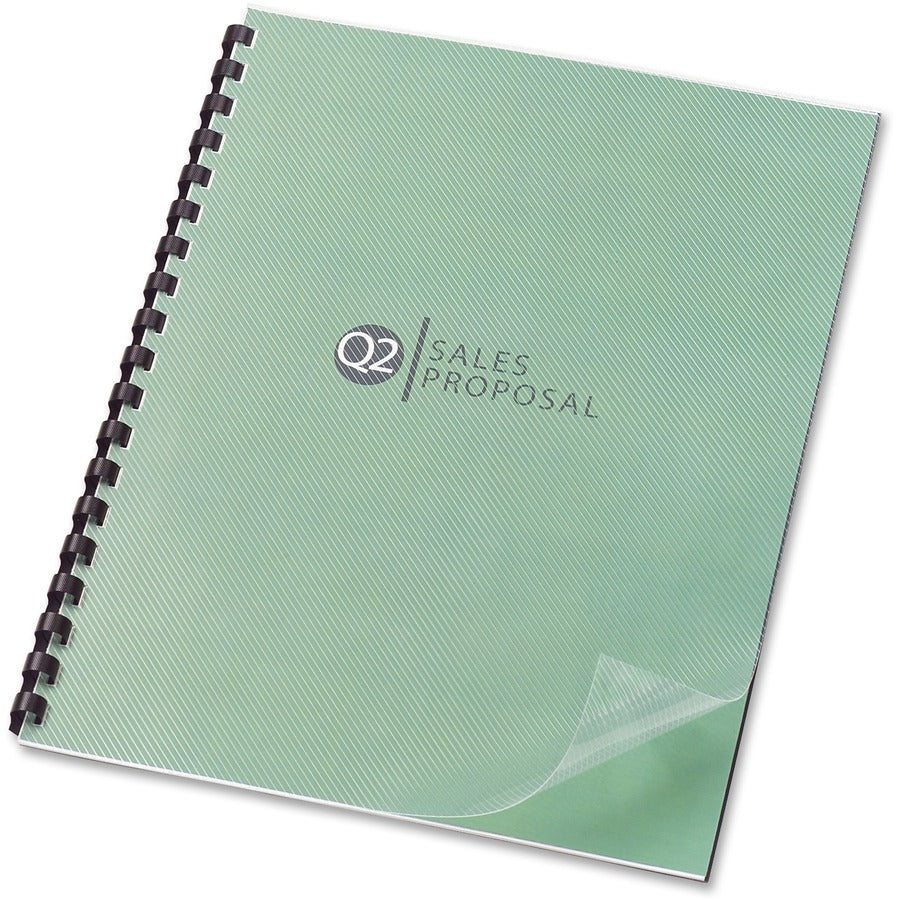 Swingline GBC Design View Poly Covers - For Letter 8 1/2" x 11" Sheet - Clear - Polypropylene - 25 / Pack