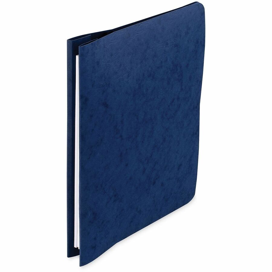 ACCO Presstex Hanging Data Binder - 6" Binder Capacity - 8 1/2" x 12" Sheet Size - Fastener(s): Post - Presstex - Dark Blue - Recycled - Water Resistant, Retractable Filing Hooks - 1 Each