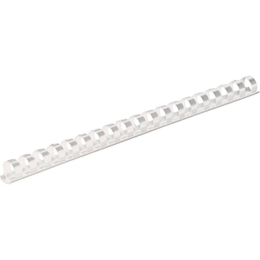 Fellowes 19-ring Plastic Comb Binding - 0.5" Height x 10.8" Width x 0.5" Depth - 0.50" Maximum Capacity - 90 x Sheet Capacity - For Letter 8 1/2" x 11" Sheet - White - Plastic - 100 / Pack