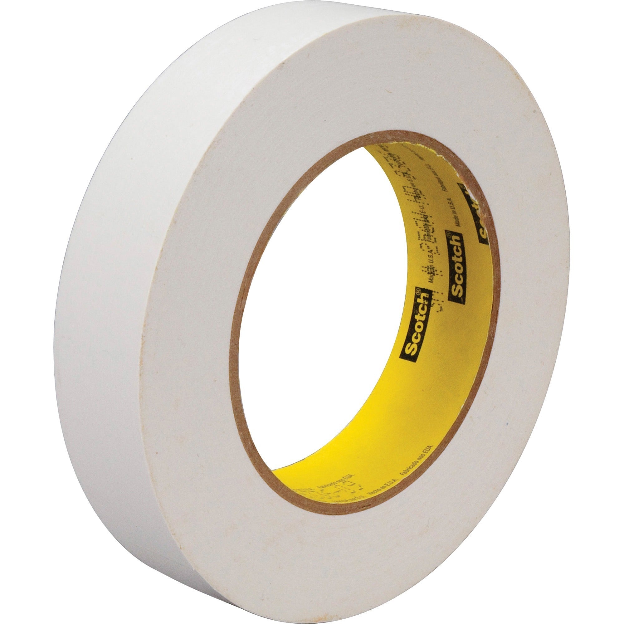 Scotch Printable Flatback Paper Tape - 60 yd Length x 1" Width x 6.7 mil Thickness - 3" Core - White - 6.70 mil - Rubber Backing - For Shelf Labeling, Color Coding, Masking - 1 / Roll