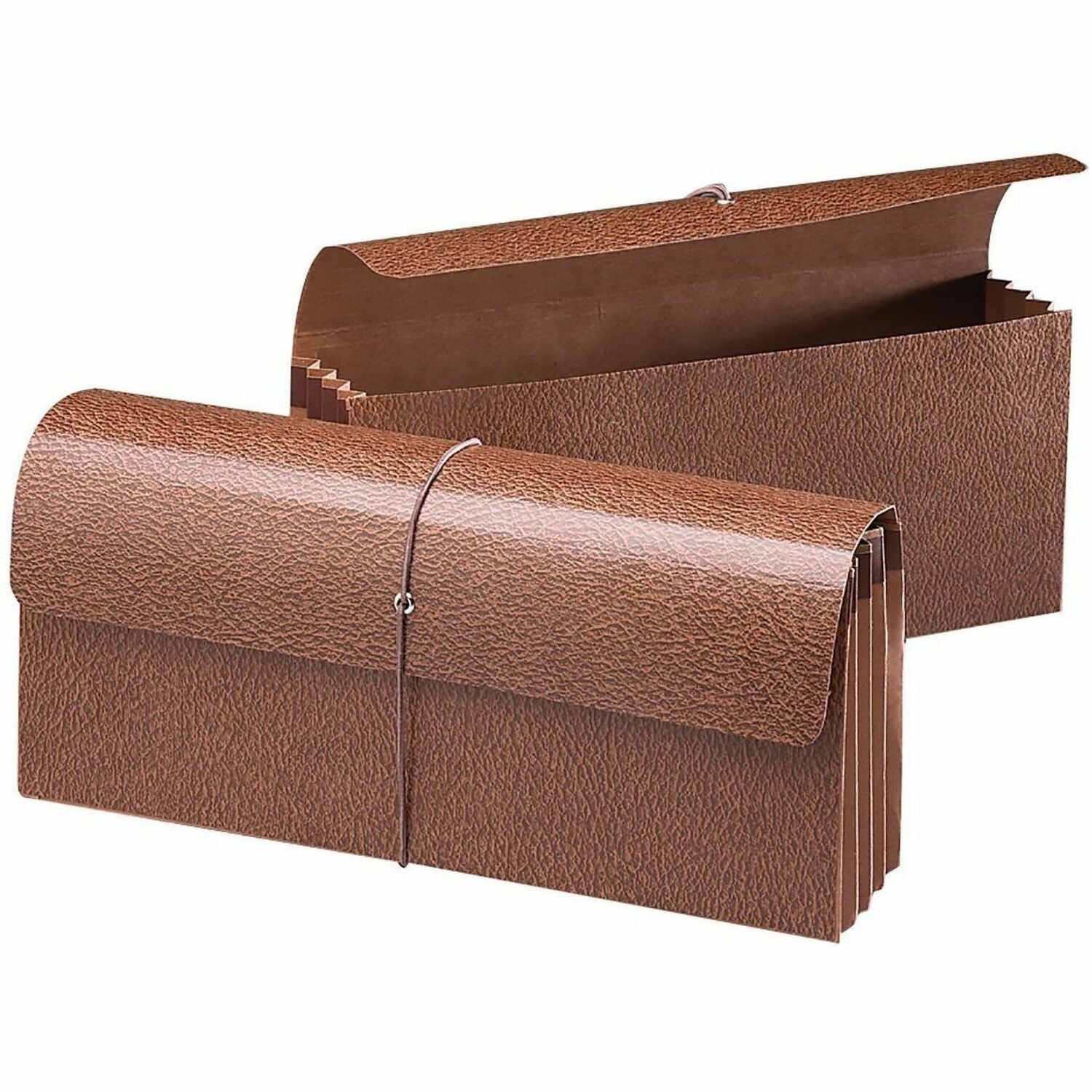 Smead Expanding Wallet 71350 - 12" x 5" - Capacity3 1/2" Expansion - Redrope - 30% Recycled - 1 Each