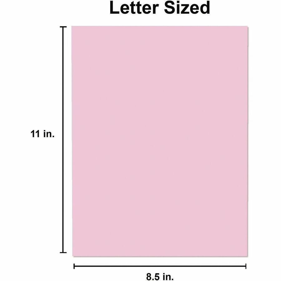 Universal Deluxe Colored Paper, 20 lb Bond Weight, 8.5 x 11, Pink, 500/Ream - 20 lb Basis Weight - 75 g/m² Grammage - Pink - 500 Sheets - 500 / Ream