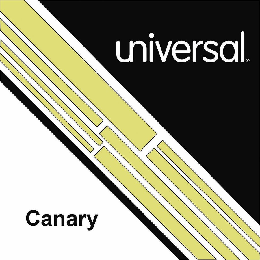 Universal Deluxe Colored Paper, 20 lb Bond Weight, 8.5 x 11, Canary, 500/Ream - 20 lb Basis Weight - 75 g/m² Grammage - Canary - 500 Sheets - 500 / Ream