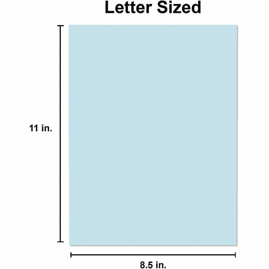 Universal Deluxe Colored Paper, 20 lb Bond Weight, 8.5 x 11, Blue, 500/Ream - 20 lb Basis Weight - 75 g/m² Grammage - Blue - 500 Sheets - 500 / Ream