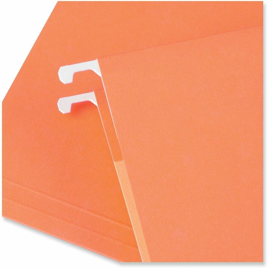 Universal 1/5 Tab Cut Letter Hanging Folder - 8 1/2" x 11" - Assorted Tab Position - 11 pt. - Stock - Assorted, Blue, Bright Green, Red, Violet, Yellow - 25 Box