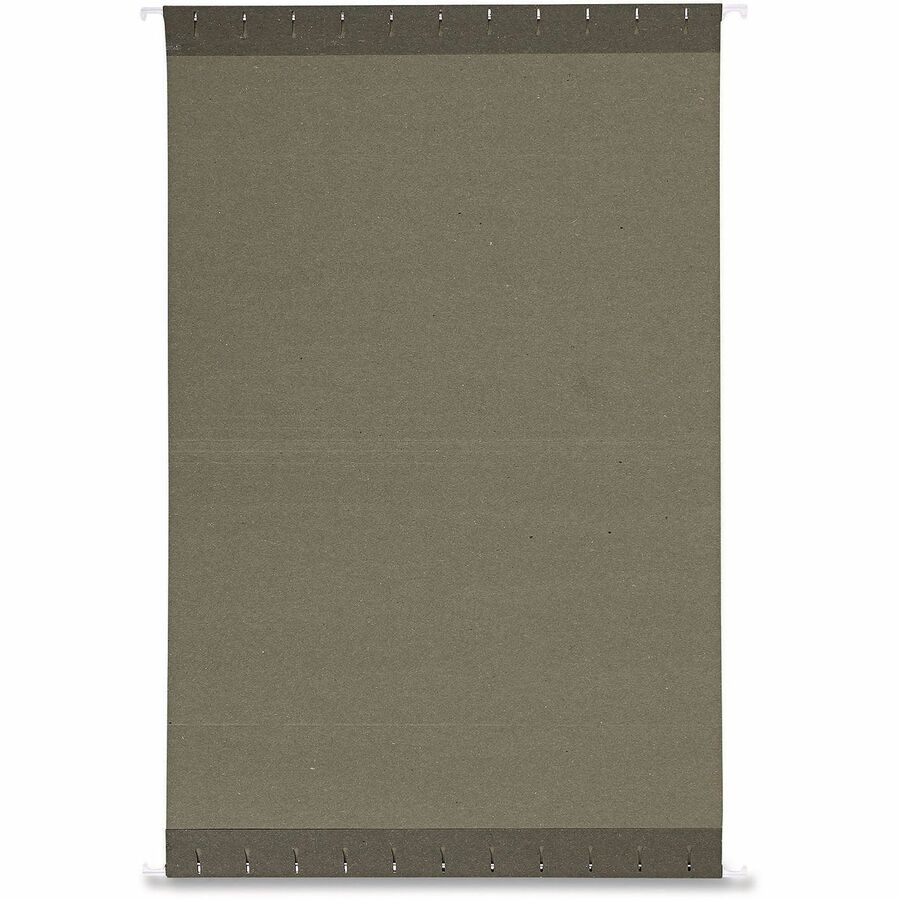 Universal 1/5 Tab Cut Letter Hanging Folder - 8 1/2" x 11" - Assorted Tab Position - 11 pt. - Stock - Standard Green - 25 Box