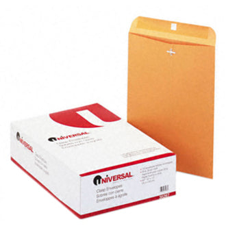 Universal Envelope - Clasp - #97 - 10" Width x 13" Length - 28 lb - Clasp/Gummed Flap - Brown Kraft - Kraft Paper - 100 / Box