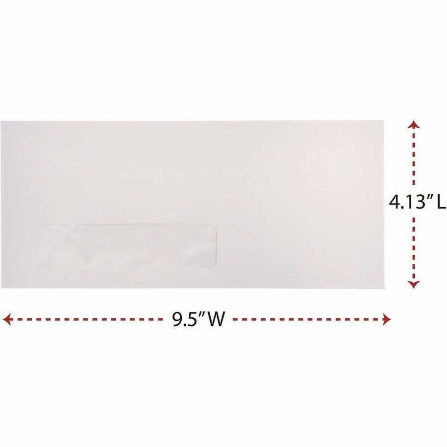Universal Envelope - Business - #10 - 9 1/2" Width x 4 1/8" Length - 24 lb - Gummed - White - Paper Stock - 500 / Box