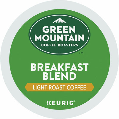 Green Mountain Coffee Roasters&reg; K-Cup Breakfast Blend Coffee - Compatible with Keurig Brewer - Regular - Light - K-Cup - 24 / Box