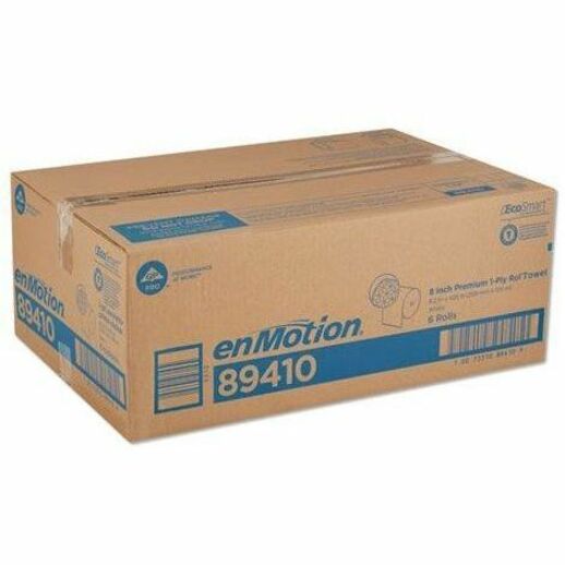 Georgia-Pacific enMotion Premium Touchless Roll Towel - 1 Ply - 8.25" Width x 425 ft Length - White - 6 Roll