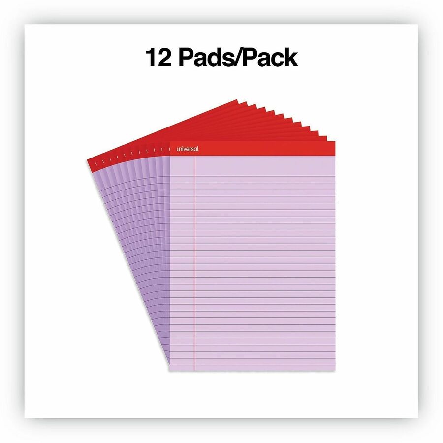 Universal Coloring Pad - 11 Sheets - Legal - Purple Paper - Perforated, Micro Perforated, Sturdy
