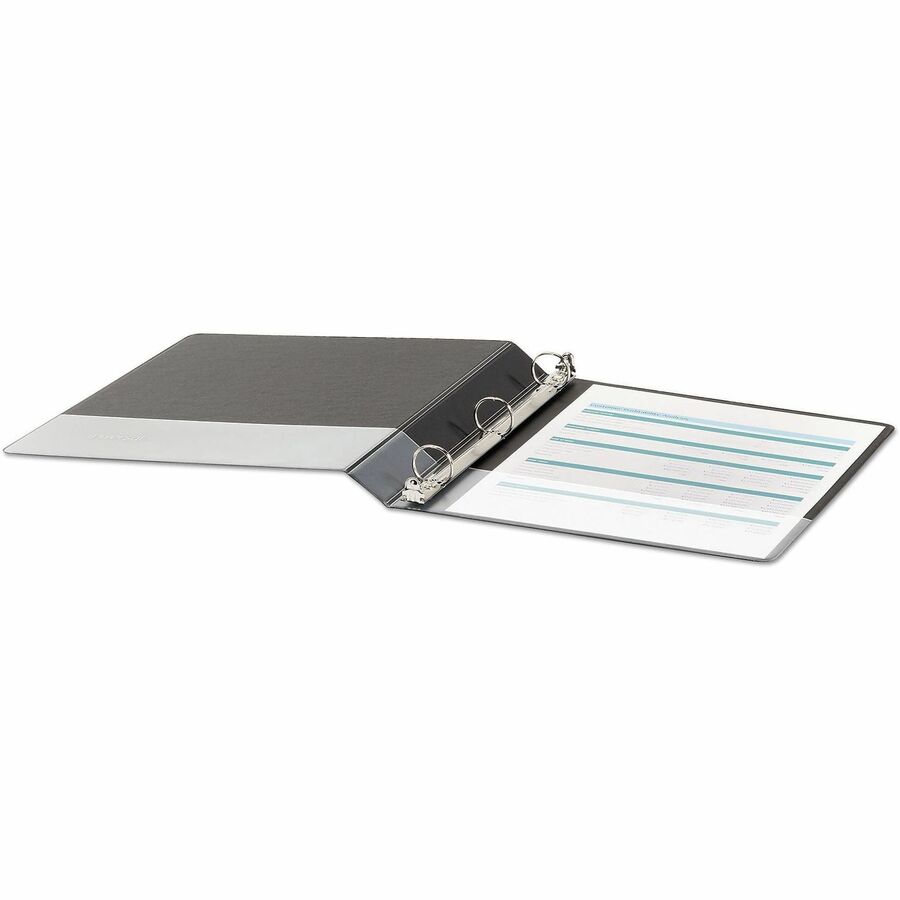 Universal Economy Non-View Round Ring Binder, 3 Rings, 1" Capacity, 11 x 8.5, Black - 1" Binder Capacity - 175 Sheet Capacity - 3 Ring(s) - Fastener(s): Ring - Pocket(s): 2, Inside Front & Back - Polypropylene - Black - Non-stick - 1 Each