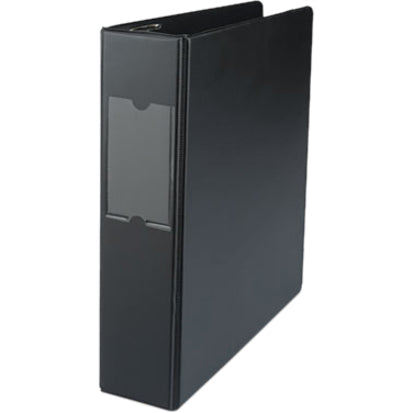 Universal Ring Binder - 2" Binder Capacity - Letter - 8 1/2" x 11" Sheet Size - 500 Sheet Capacity - 3 Ring(s) - Fastener(s): Ring - Pocket(s): 2, Inside Front & Back - Polypropylene - Black - Non-stick - 1 Each