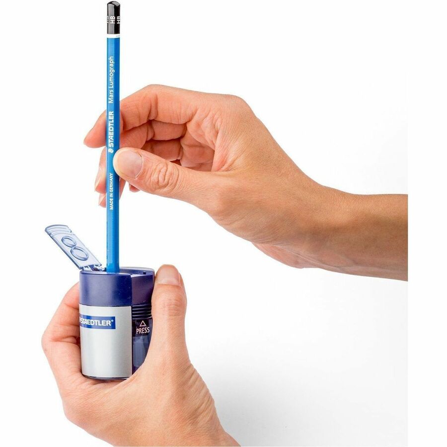 Staedtler Double-hole Tub Pencil Sharpener - 2 Hole(s) - 1.5" Height x 1.5" Width - Plastic - 1 Each