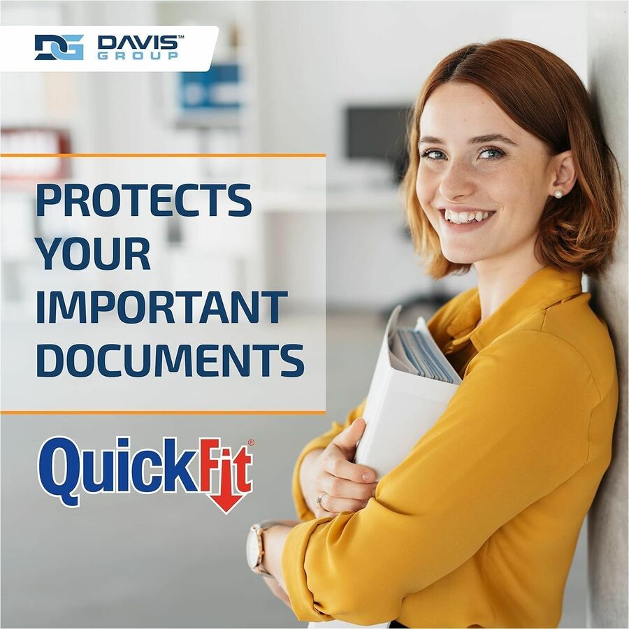 QuickFit View Binder, 3-Ring Binder, Angle D Ring, 1 Inch, White - 1" Binder Capacity - Letter - 8 1/2" x 11" Sheet Size - 225 Sheet Capacity - 3 x 1" Ring(s) - Fastener(s): D-Ring - Polypropylene - White - Recycled - Clear Overlay - 1 Each