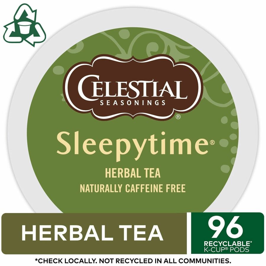 Celestial Seasonings&reg; Sleepytime Herbal Tea, Single Serve K-Cup Pods, 24 Count Herbal Tea K-Cup - Compatible with Keurig Brewer - Herbal Tea - 24 K-Cup - Caffeine-free - Kosher - 24 / Box