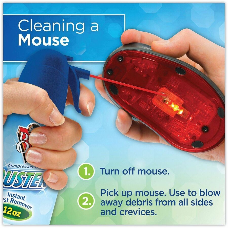 Dust-Off Air Duster - For Computer Equipment, Printer Accessories - 12 fl oz