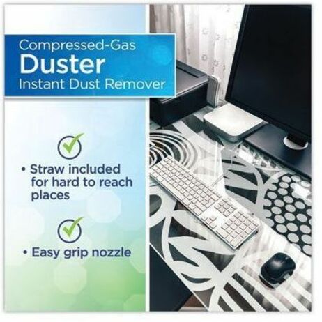 Dust-Off Air Duster - For Computer Equipment, Printer Accessories - 12 fl oz