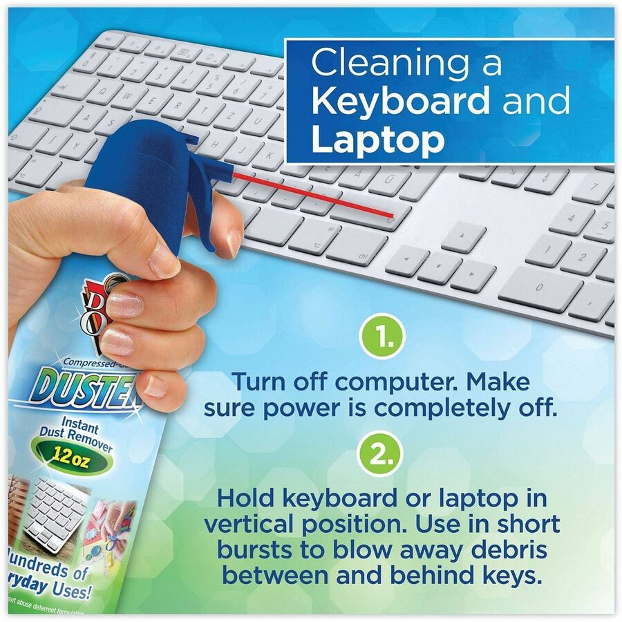 Dust-Off Air Duster - For Computer Equipment, Printer Accessories - 12 fl oz