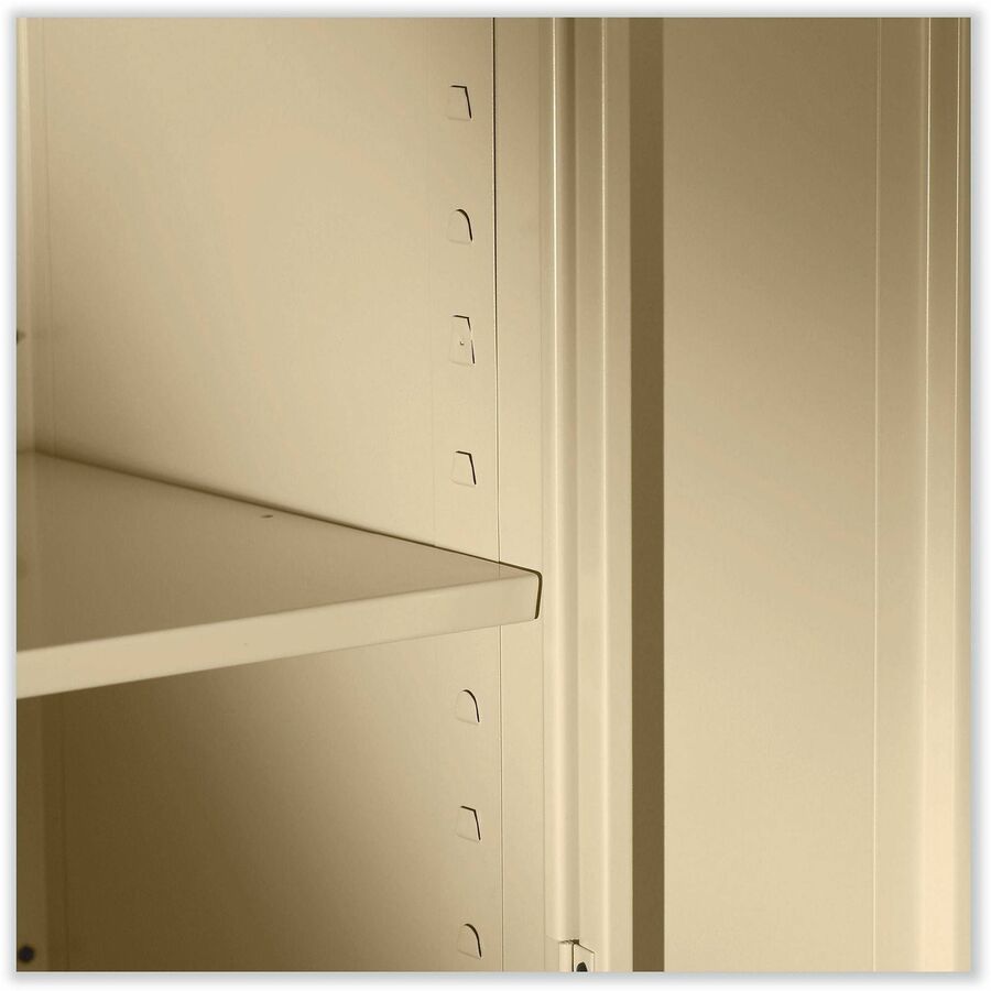 Tennsco Light Gray Standard Cabinet - 36" Width x 18" Depth x 72" Height - 5 x Shelf(ves) - 2 x Standard Door(s) - Heavy Duty, Adjustable Shelf, Locking Door, Hinged Door, Reinforced, Carrying Handle, Durable - Light Gray - Powder Coated - Steel - Recy...