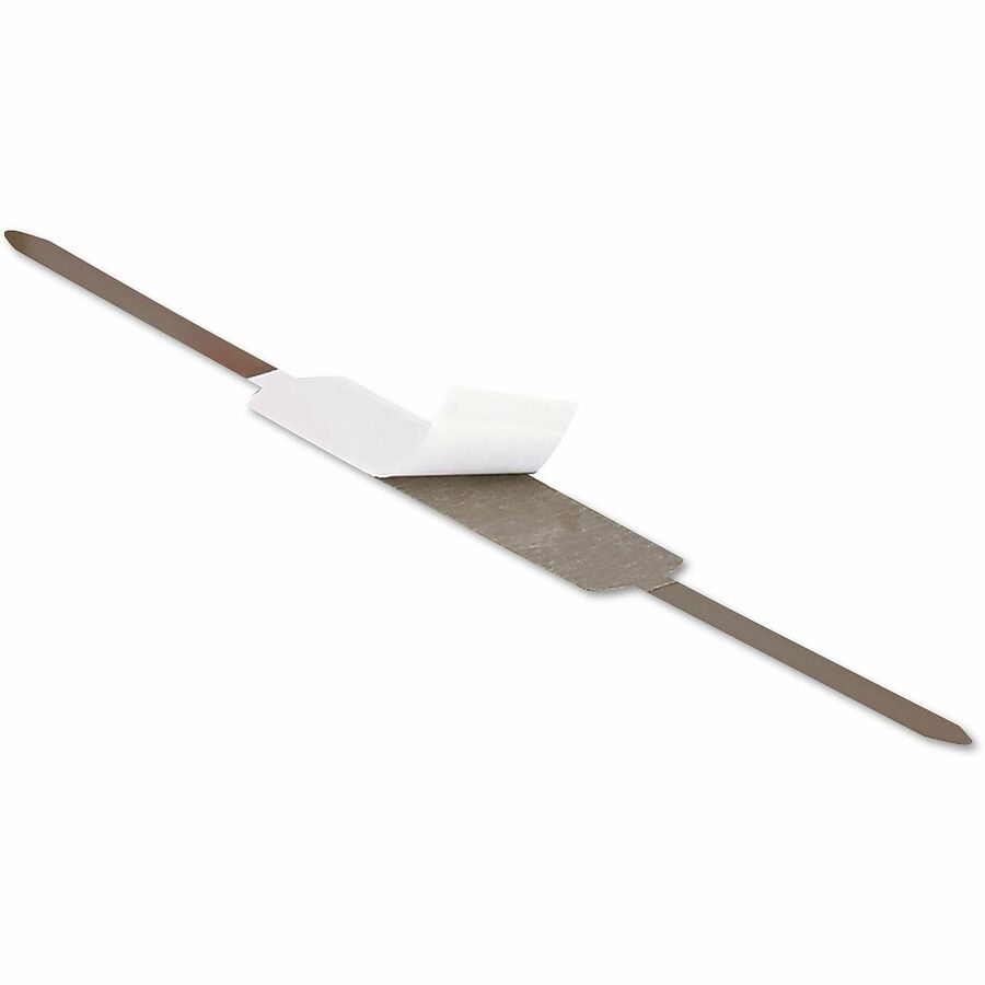 Universal Paper Fastener - 200 Sheet Capacity - Self-adhesive - Silver - Metal - 100 / Box