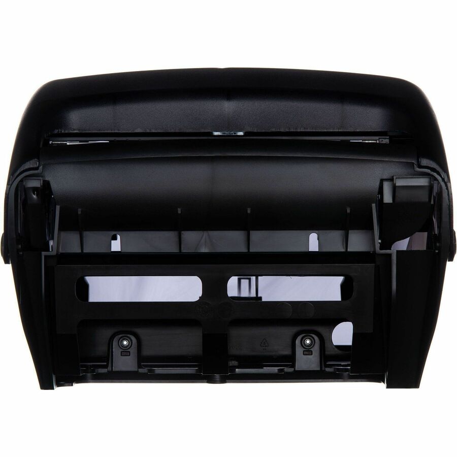 San Jamar Infinity System Towel Dispenser - Touchless Dispenser - 2 x Roll - 16.5" Height x 11.7" Width x 9.3" Depth - Plastic - Black - Impact Resistant, Long Lasting, Break Resistant, Lockable - 1 Each