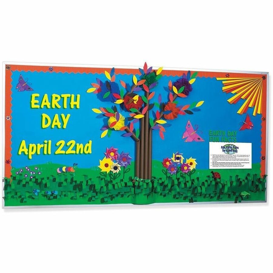 Bordette Decorative Border - Pre-scalloped Shape - Sturdy, Corrugated, Fade Resistant, Recyclable - 2.25" Width x 600" Length - Orange - 1 Roll