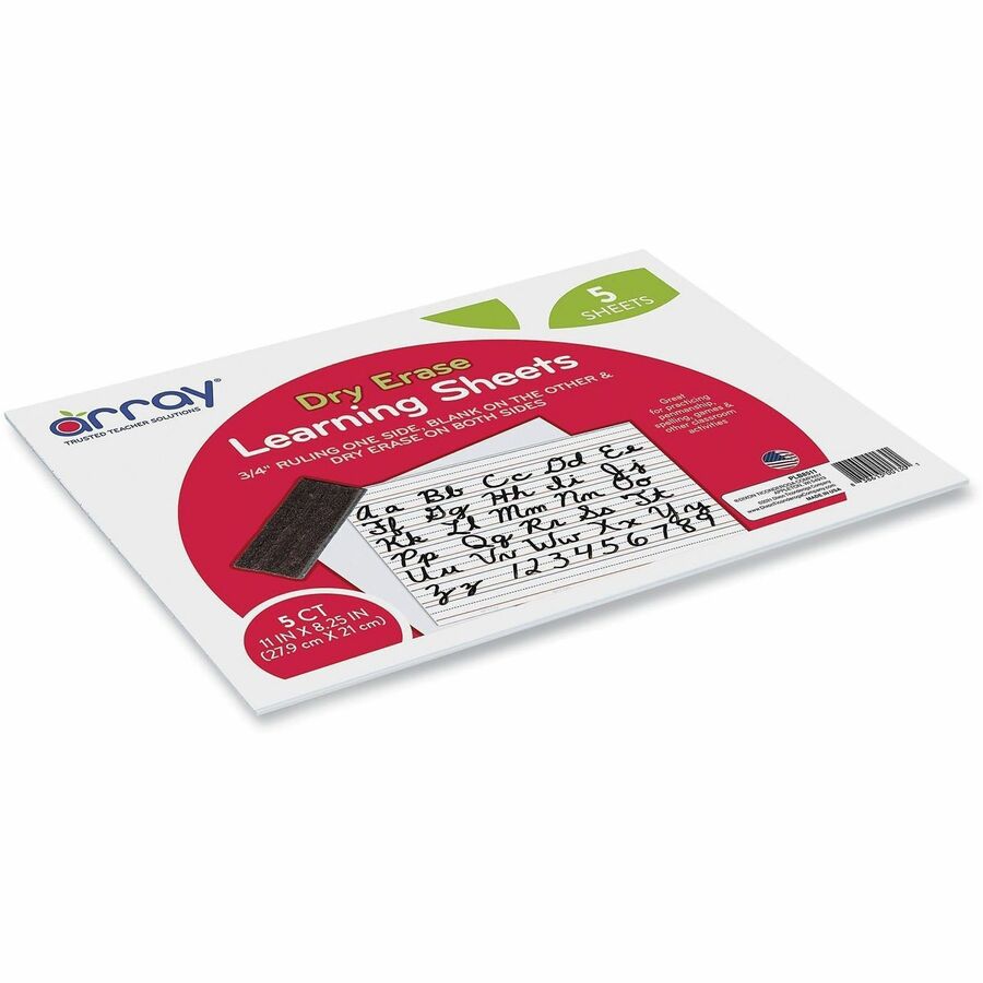GoWrite!&reg; Dry Erase Learning Board - 11" (0.9 ft) Width x 8.3" (0.7 ft) Height - 5 / Pack
