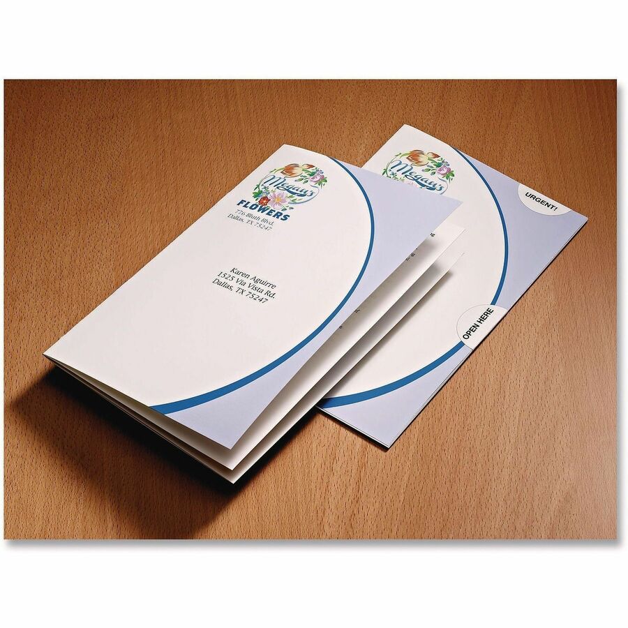 Avery&reg; Round Booklet Seals - 4" Width x 6" Length - Permanent Adhesive - Round - Laser, Inkjet - White - Paper - 6 / Sheet - 40 Total Sheets - 240 Total Label(s) - 3