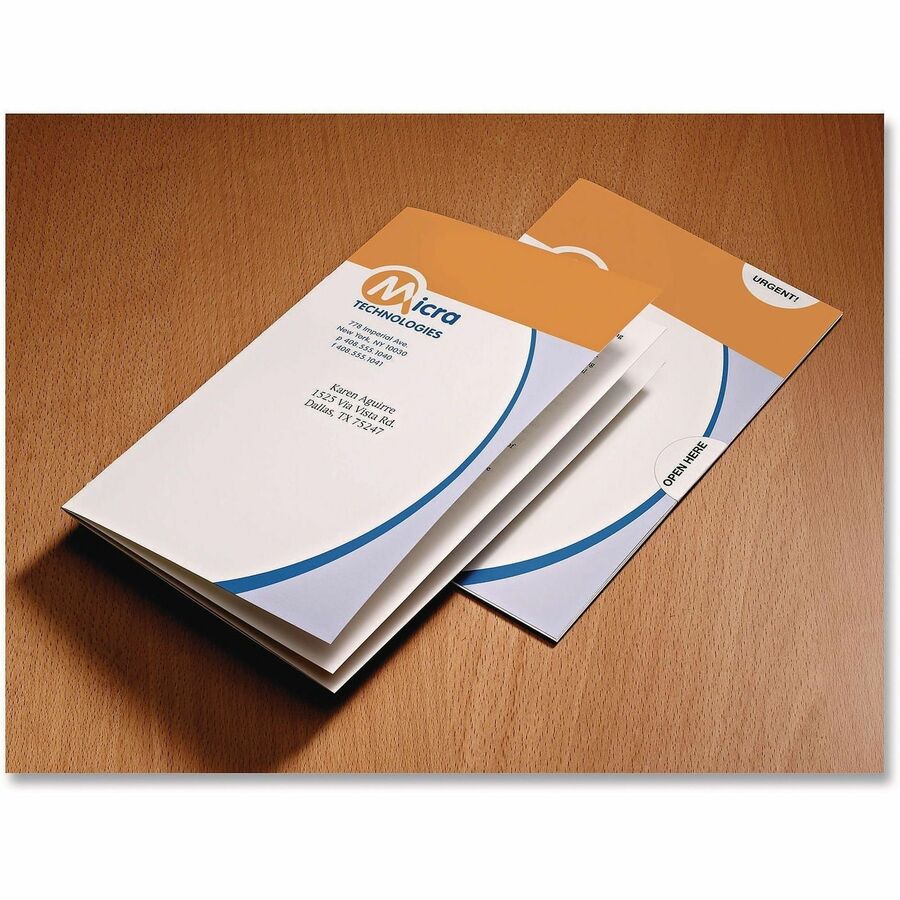 Avery&reg; Round Booklet Seals - 4" Width x 6" Length - Permanent Adhesive - Round - Laser, Inkjet - White - Paper - 6 / Sheet - 40 Total Sheets - 240 Total Label(s) - 3