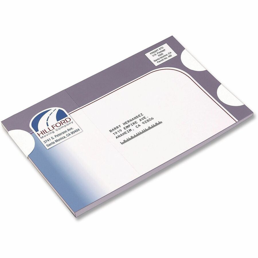 Avery&reg; Round Booklet Seals - 4" Width x 6" Length - Permanent Adhesive - Round - Laser, Inkjet - White - Paper - 6 / Sheet - 40 Total Sheets - 240 Total Label(s) - 3