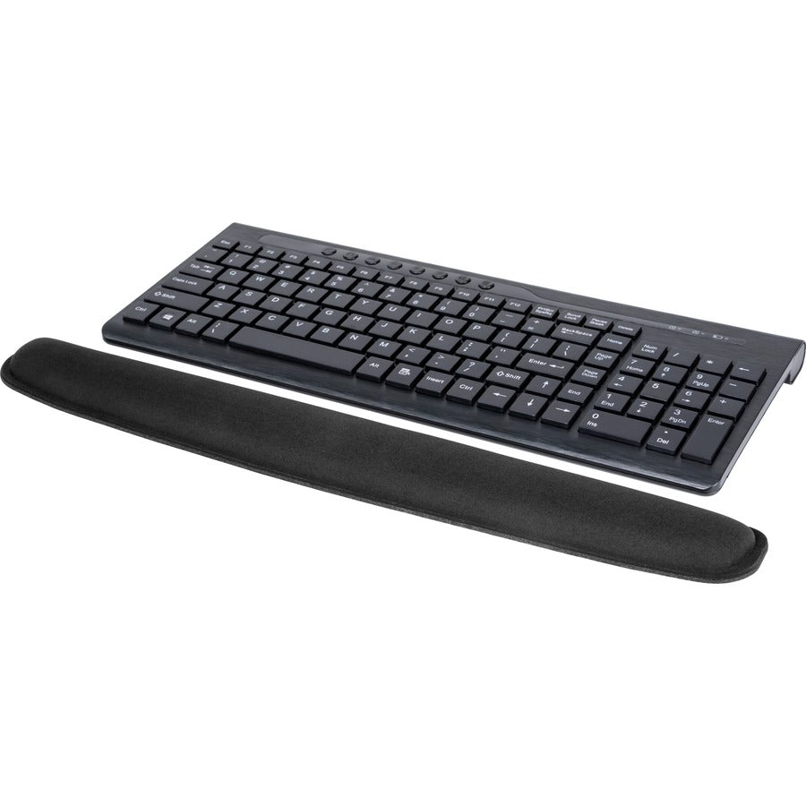 Allsop Memory Foam Wrist Rest - Black - (30205) - 1" Height x 18" Width x 2.80" Depth - Black - Memory Foam, Rubber - Anti-skid, Stress Resistant - 1 Each