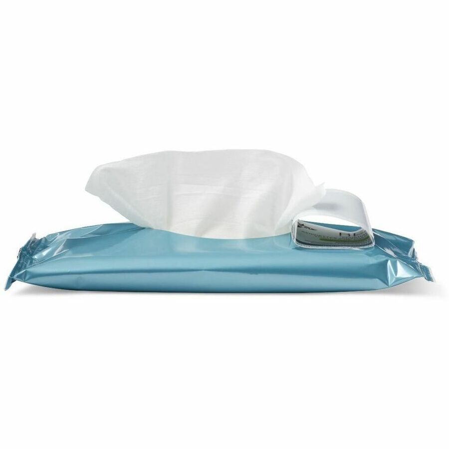 Medline ReadyFlush Biodegradable Flushable Wipes - 8" Width x 10" Length - White - Cloth, Fiber, Cloth Fiber - 24 / Carton