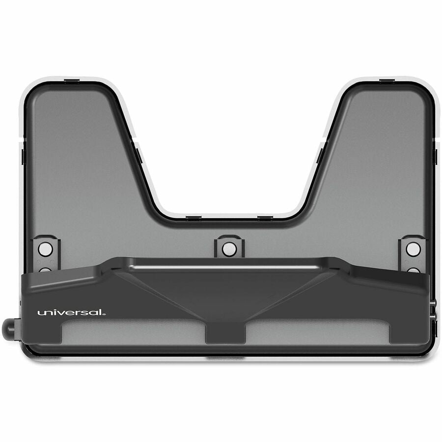 Universal Power Assist Punch - 3 Punch Head(s) - 30 Sheet - 9/32" Punch Size - Round Shape - Black