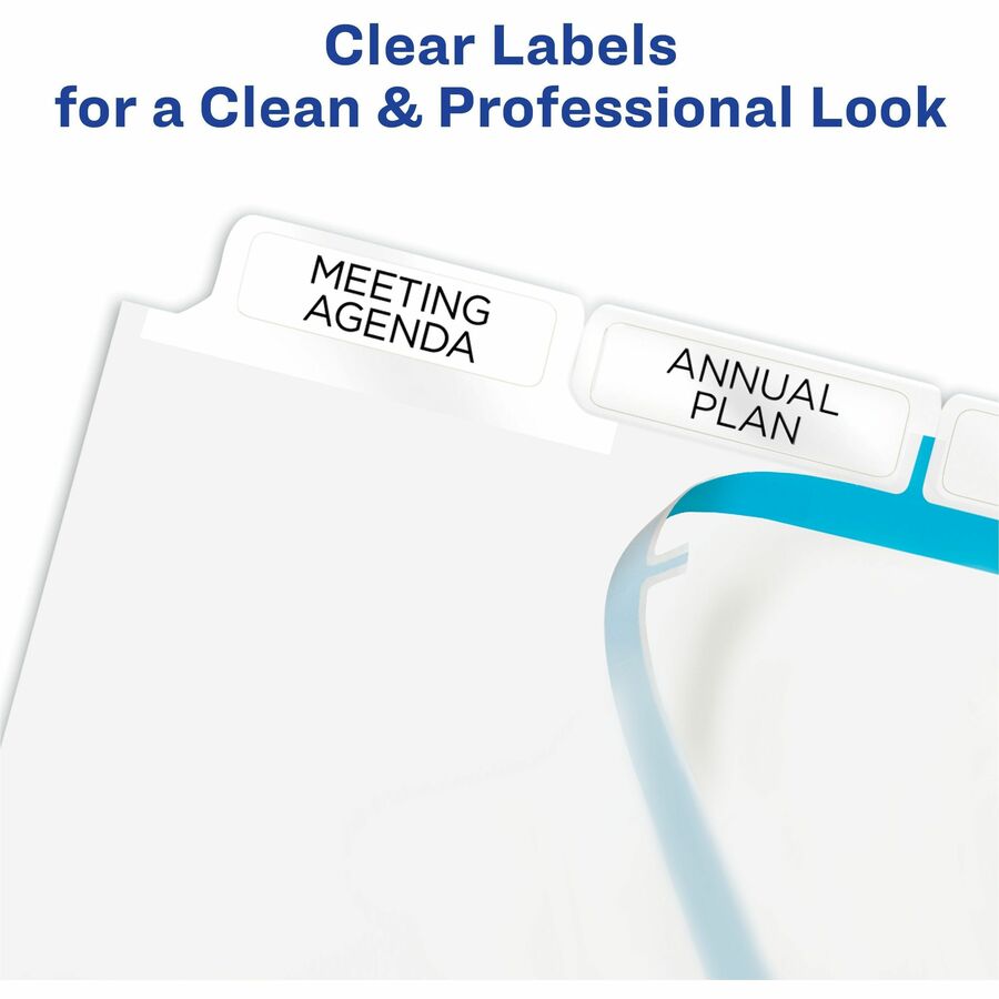 Avery&reg; Big Tab Index Maker Index Divider - 5 x Divider(s) - Print-on Tab(s) - 5 - 5 Tab(s)/Set - 8.5" Divider Width x 11" Divider Length - 3 Hole Punched - White Paper Divider - White Paper Tab(s) - Printable, Hole-punched, Durable, Double-sided, R...