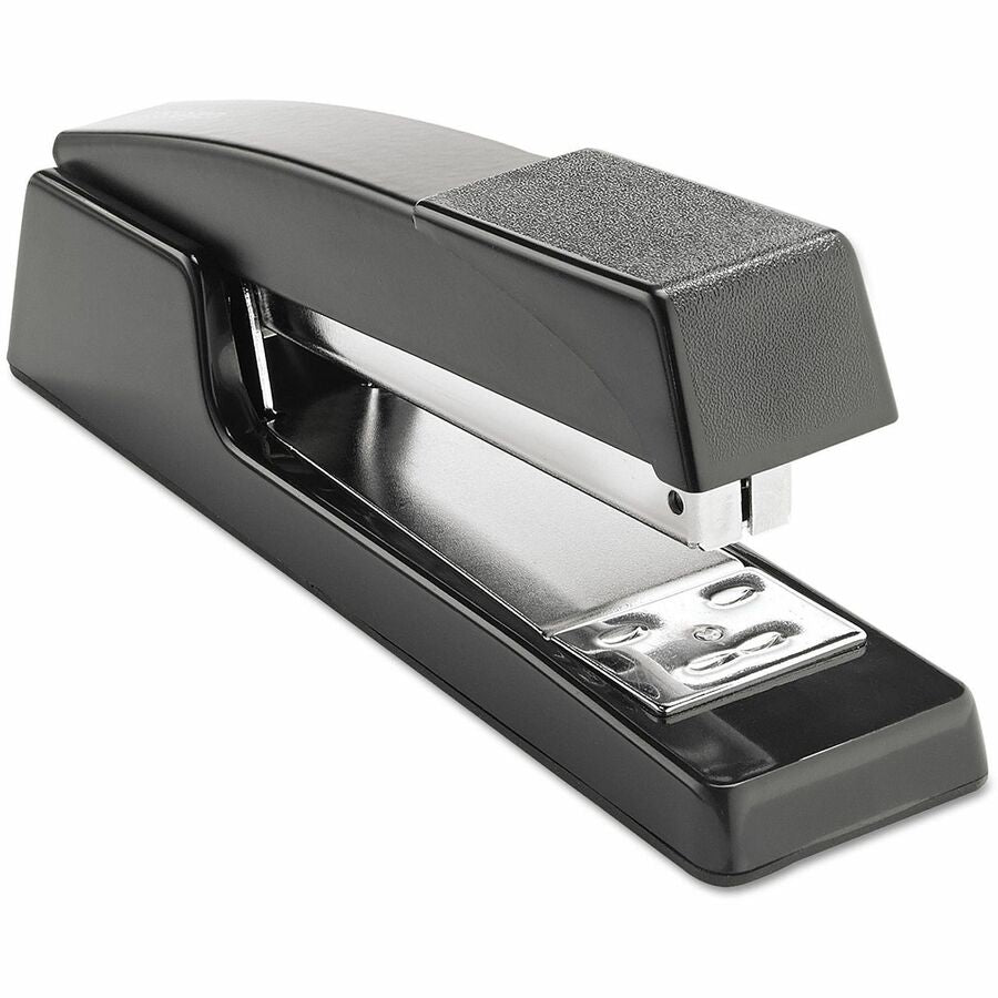 Universal Desktop Stapler - Staples Upto 20 Sheet - Holds Upto 210 Staple - Full Strip - Staple Size: 0.25" - 3.50" Throat Depth - 0.50" Crown Width - Top Loading - Black - Metal - 1 Each