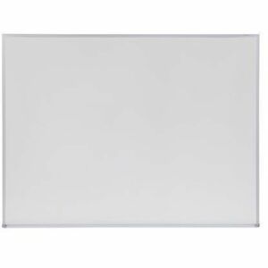Universal Dry Erase Board - 48" (4 ft) Width x 36" (3 ft) Height - White Melamine Surface - Anodized Aluminum Frame - 1 Each